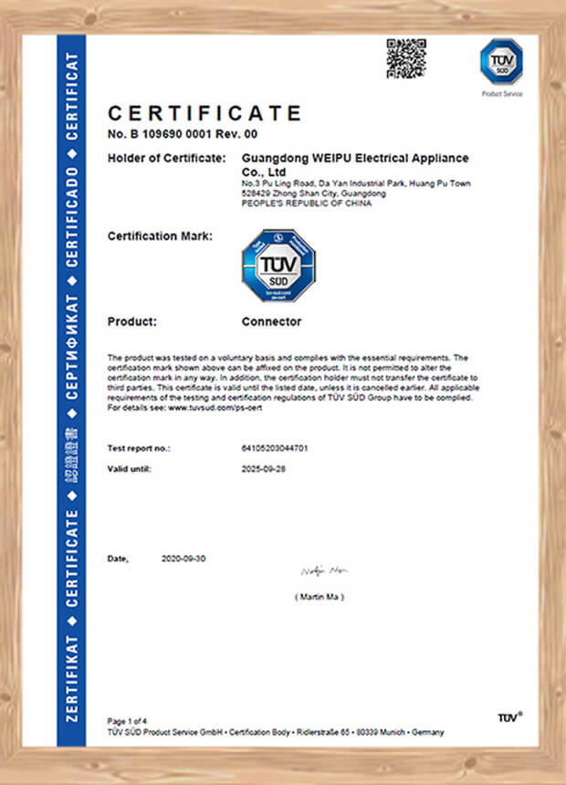 Certificated by RoHs, CE, CSA, and UL Concerning Quality request