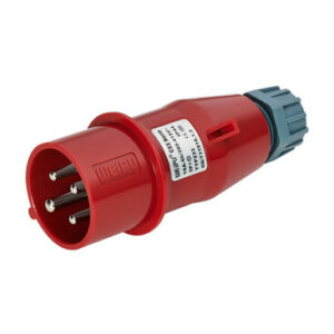 IP44 16A CEEform 5Pin Industrial Plug with Clamping Cable Fix